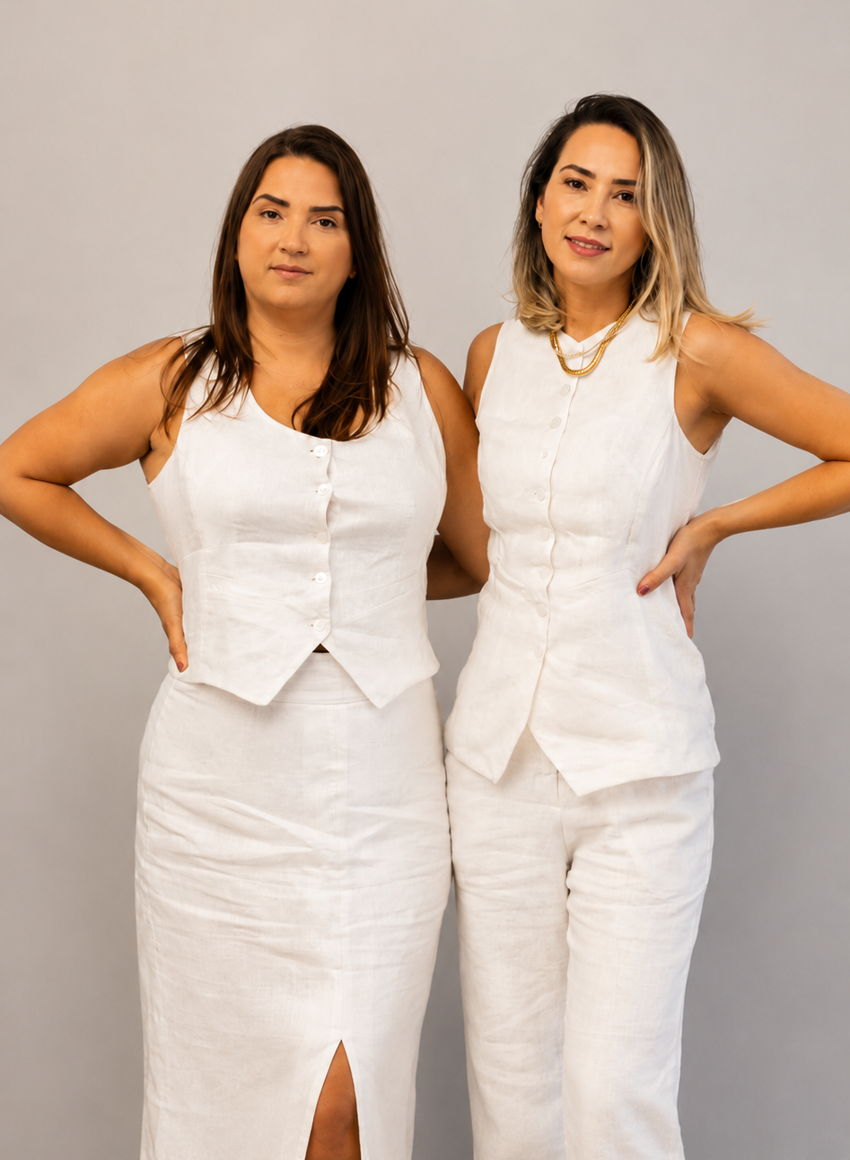 Rejiane e Raquel — Fundadoras da Livia Store